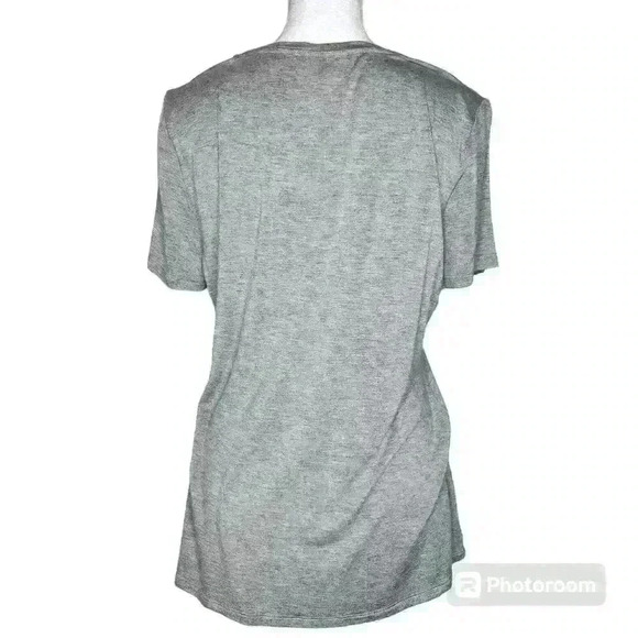Calvin Klein women's gray short sleeve top size medium - Picture 2 of 6